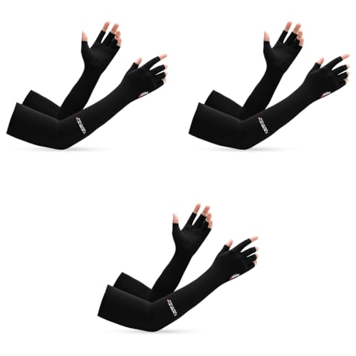 PALAY® Hand Gloves for Sun Protection Bike Riding Non-Slip Touch Screen UV Protection Arm Sleeves for Men Women Breathable Silk Cooling Hand Sleeves Driving Cycling X 3 PALAY® Hand Gloves for Sun Protection Bike Riding Non-Slip Touch Screen UV Protection Arm Sleeves for Men Women Breathable Silk Cooling Hand Sleeves Driving Cycling X 3